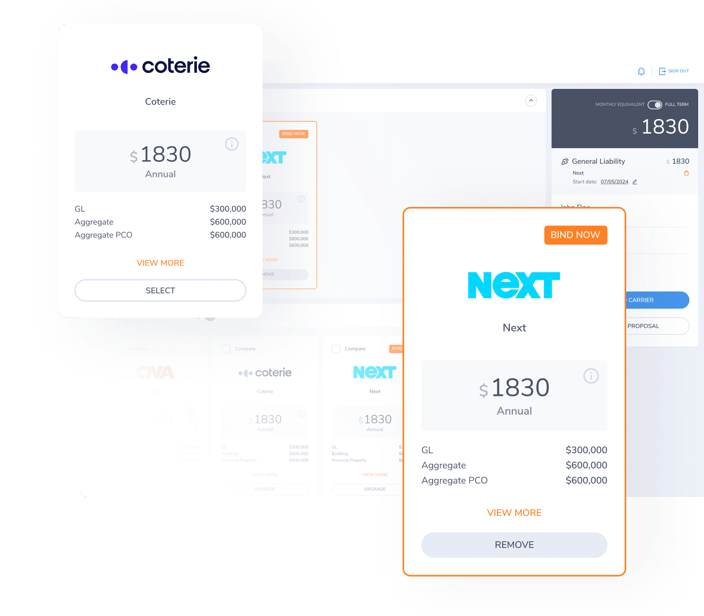 Compare Quotes in Minutes With First Connect Comparative Rater
